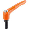 KIPP K0122.92A22X30 ADJUSTABLE HANDLE 1/4 -20 ZINC