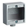 HUBBELL 2FD-1M DEVICE BOX 1/2 HUB 4.62 W GRAY