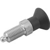 KIPP K0338.01903AJ SPRING PLUNGER 1/4 -28 STAINLESS STEEL