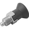 KIPP K0631.17206A5 SPRING PLUNGER 1/2 -13 STAINLESS STEEL