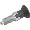 KIPP K0338.03308 SPRING PLUNGER M16X1.5 STAINLESS STEEL