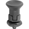 KIPP K0631.8105AL SPRING PLUNGER 3/8 -24 STEEL