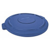 TOUGH 54JJ58 D5923 TRASH CAN TOP FLAT TOP ROUND BLUE