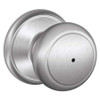 SCHLAGE F40 AND 626 PRIVACY LOCK, ANDOVER KNOB, SATIN CHROME