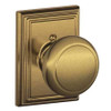 SCHLAGE F170 AND 609 ADD SINGLE DUMMY, ANDOVER KNOB, ADDISON ROSE