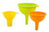 CORE HOME 10639-TV KITCHEN FUNNEL SET, SILICONE, 3-PC., ASS