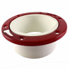 CHARLOTTE PIPE & FOUNDR PVC 00811  0800HA CLOSET FLANGE, SCHEDULE 40 DWV PVC, WHIT
