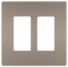 PASS & SEYMOUR RWP262NICC6 RADIANT 2-GANG PLASTIC WALL PLATE, NICKE