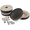 RICHELIEU HARDWARE 23092TV FURNITURE GLIDES, FELT, ROUND, SCREW-ON,