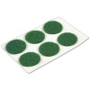 RICHELIEU HARDWARE 23154TV FELT BUMPERS, SELF-ADHESIVE, GREEN, ROUN