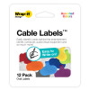 JJAAMM LLC 412-CL-V-MC CABLE LABELS, ASSORTED, 10-PK.