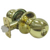 TAIWAN FU HSING INDUSTRIAL CO T3700B KA3 BALL-STYLE KNOB ENTRY LOCKSET, POLISHED 