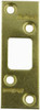 KWIKSET CORPORATION 3222 01 3 CP DEADBOLT STRIKE, POLISHED BRASS