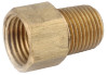ANDERSON METAL CORP 54348-0604 BRASS INVERTED FLARE CONNECTOR, 3/8 X 1/