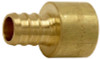 SHARKBITE UC600LFA10 BARBED PIPE PEX SWEAT ADAPTER, BRASS, 1/