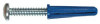 HILLMAN GROUP 5069 WALL ANCHORS, BLUE, PLASTIC, 14-16 X 1-3