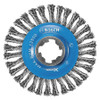 BOSCH POWER TOOLS WBX408 X-LOCK KNOTTED WIRE WHEEL, CARBON STEEL,