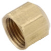 ANDERSON METAL CORP 714040-04 BRASS FLARE CAP, LEAD-FREE, 1/4-IN.