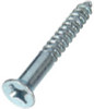 HILLMAN GROUP 5790 WOOD SCREWS, PHILLIPS FLAT HEAD, ZINC, #