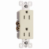 PASS & SEYMOUR 885LACP8 GROUNDG RCPTCL DECO LT ALM 15A