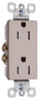 PASS & SEYMOUR 885TRNICC12 RECEPTCLE DUPLEX TR NICKEL 15A