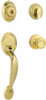 KWIKSET CORPORATION 687DAXT 3 SMT CP POLISHED-BRASS DAKOTA HANDLESET
