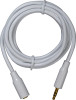 AUDIOVOX AH735Z STEREO EXTENSION CABLE, WHITE, 3.5MM, 6-