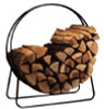PANACEA 15210 BLACK STEEL FIREPLACE LOG HOOP