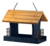 WOODLINK 24003 WOOD BIRD FEEDER, BLUE, 12-IN.