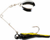 BIG ROCK SPORTS LLC BSVP1/8-BYS BEETLE SPINNER, BLACK NICKEL/YELLOW STRI