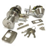 UNITED STATES HARDWARE D-084SC RV KNOB & DEADBOLT DOOR LOCK SET, BRASS