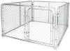 STEPHENS PIPE & STEEL LLC DKS16084 6 X 8 X 4-FT. DOG KENNEL SYSTEM SILVER S