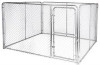 STEPHENS PIPE & STEEL LLC DKS11010 10 X 10 X 6-FT. DOG KENNEL SYSTEM, SILVE