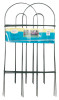 PANACEA 89301 GREEN ROUND-TOP GARDEN FENCE, 32-IN. X 8