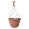 ATT SOUTHERN INC HH1224LT HANGING BASKET WITH SAUCER, LIGHT TERRA 
