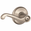 SCHLAGE F40V FLA 619 SATIN NICKEL FLAIR PRIVACY LOCKSET