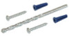 HILLMAN GROUP 373500 WALL ANCHORS KIT, CONICAL BLUE, PLASTIC,
