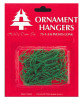 HOLIDAY TRIMS 3928000 ORNAMENT HOOKS, GREEN, 75-CT.