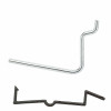 NATIONAL MANUFACTURING SALES CO. N180-005 PEGBOARD ANGLE HOOK, 1/8-IN. ROD, GALVAN