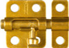 NATIONAL MANUFACTURING SALES CO. N151-266 WINDOW BOLT, DULL BRASS, 2-IN.