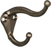 NATIONAL MANUFACTURING SALES CO. N192-781 HAT & COAT HOOK, NICKEL FINISH, 2-PK.
