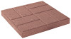 OLDCASTLE INC. 10050370 STEPPING STONE, EMBOSSED RED CONCRETE, 1
