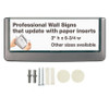 DURABLE OFFICE PRODUCTS CORP. 486037 CLICK SIGN 5-7/8 WX2-1/8 H