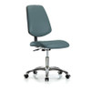 BLUE RIDGE ERGONOMICS BR-CLR-VDHCH-MB-CR-CC-8546 CLEANROOM TASK CHAIR POLYURETHANE BLUE