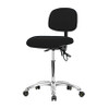 BLUE RIDGE ERGONOMICS BR-ESD-FMBCH-CR-T0-A0-NF-EC-ESDBLK FABRIC ESD CHAIR,MED,CASTERS,BLACK