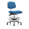 BLUE RIDGE ERGONOMICS BR-NECR-MBCH-CR-T0-A0-CF-EG-ESDBLU ERGONOMIC CHAIR UPHOLSTERED VINYL BLUE