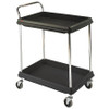 INSTOCK GRBC2636-2DBL LABORATORY UTILITY DEEP LEDGE CART BLACK