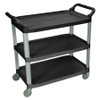 LUXOR SC13-B LUXOR® SERVICE CART, ALUMINUM POSTS