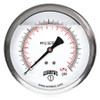 WINTERS INSTRUMENTS PFQ1555 PRESSURE GAUGE 4 DIAL SIZE SILVER