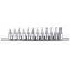 WESTWARD 54TM25 SOCKET BIT SET SAE 3/8 DRIVE 12 PCS